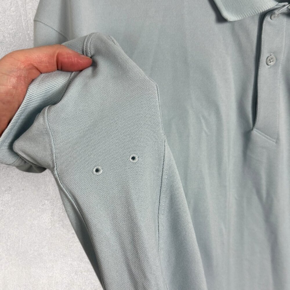 NWT Lululemon Tech‎ Pique Polo Short Sleeve Shirt Mens Size XXL Blue M3BCSS NEW - Picture 9 of 15